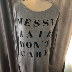 Messy Hair Don’t Care - Sleep Shirt